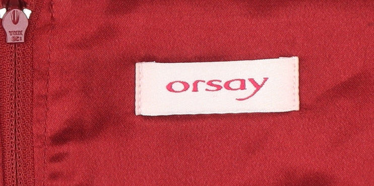 Orsay Women's Red A-Line Dress, Size 14
