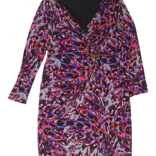 Marks and Spencer Women's Wrap Dress 14 Multicoloured