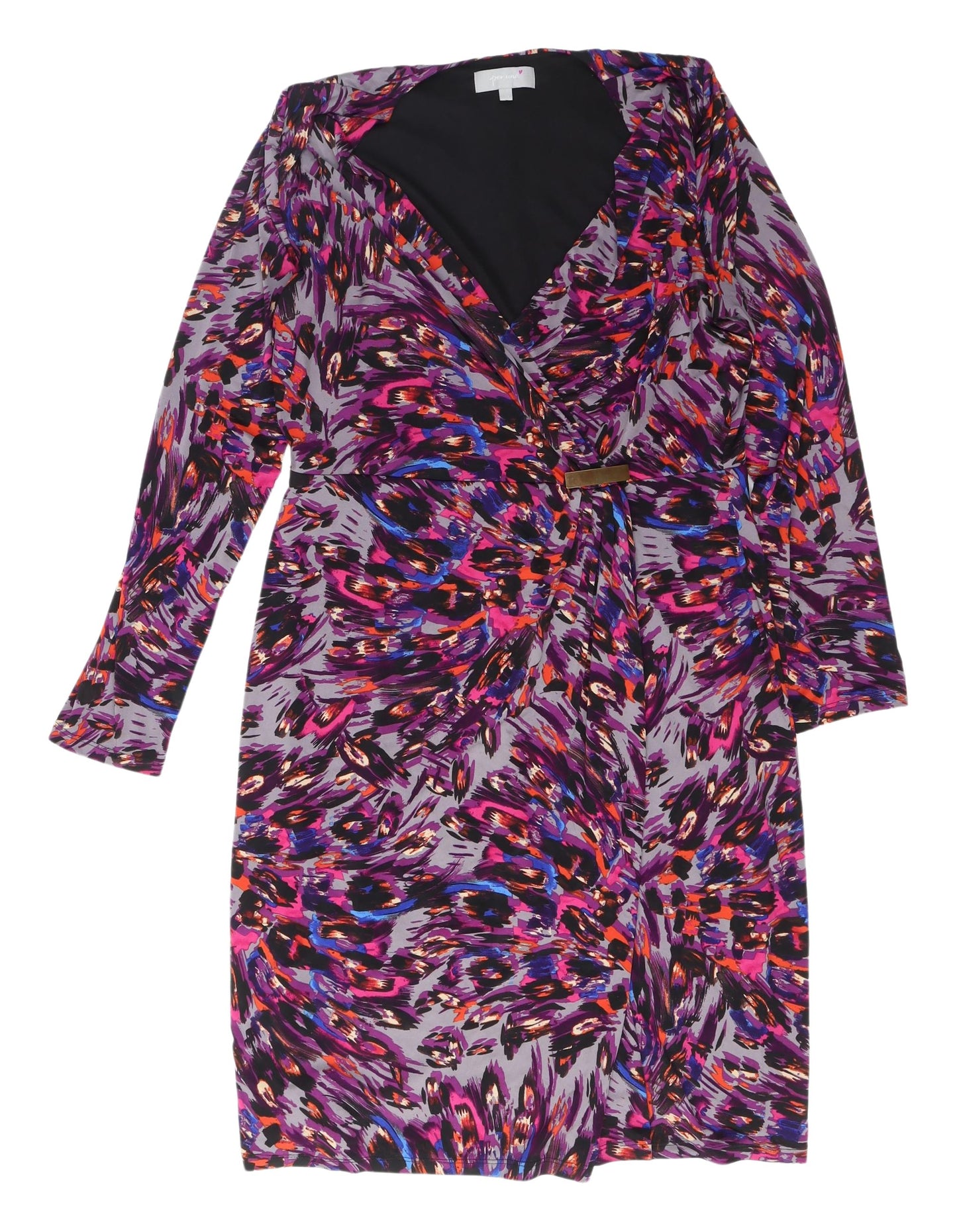 Marks and Spencer Women's Wrap Dress 14 Multicoloured