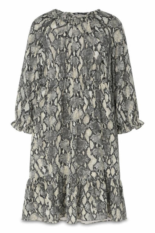 Front view of Zara Women's Multicoloured Shift Midi Dress
