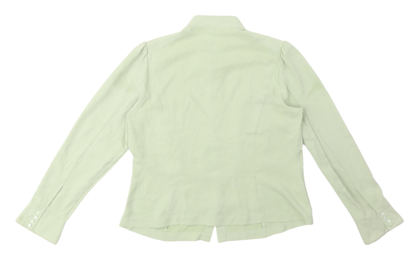 Country Casuals Women's Green Collared Blouse Size 14