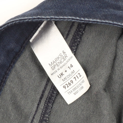 Marks and Spencer Women's Blue Ankle Jeans, Size 14