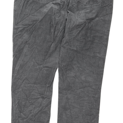 Marks and Spencer Grey Corduroy Women's Trousers Size 14