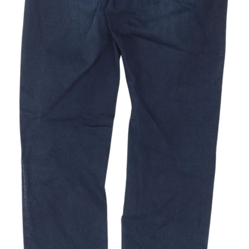 Marks and Spencer Women's Blue Straight Leg Jeans, Size 14