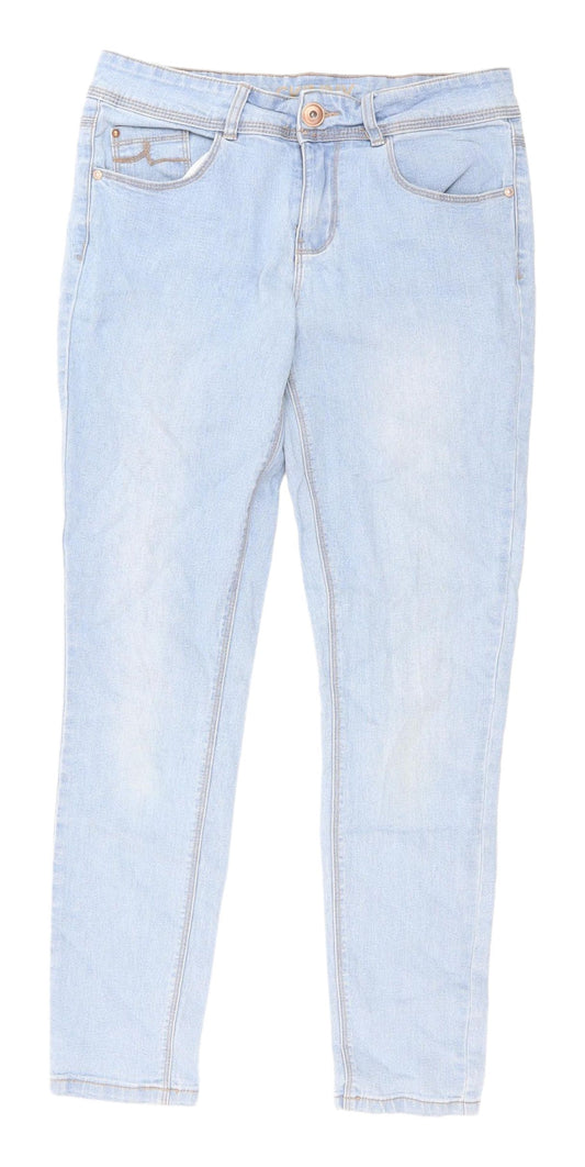 George Women's Light Blue Straight Jeans Size 10