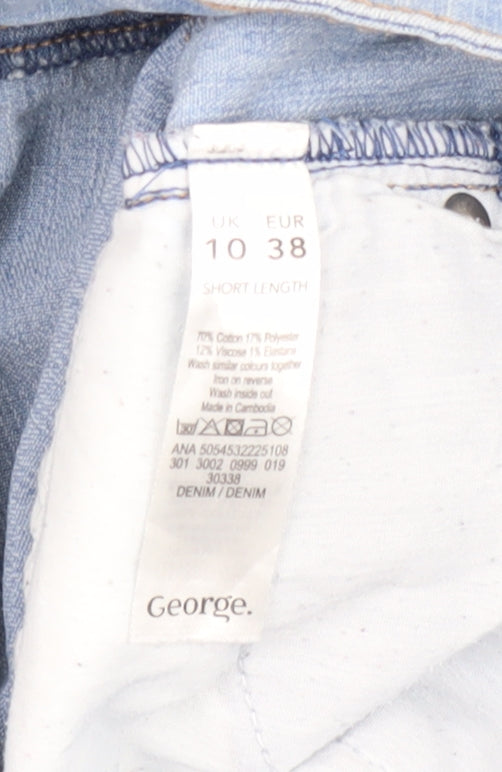 George Women's Light Blue Straight Jeans Size 10