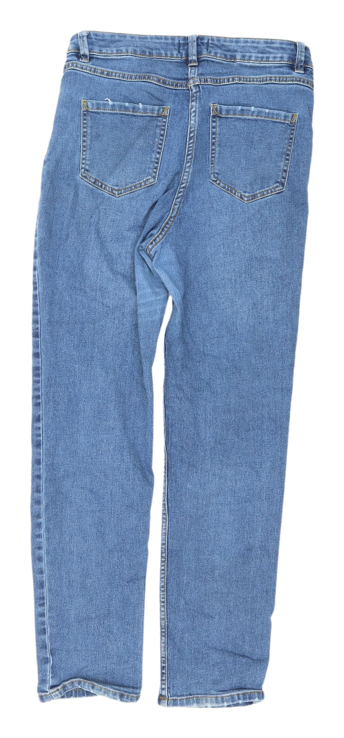 Papaya Women's Blue Straight-Leg Jeans Size 10