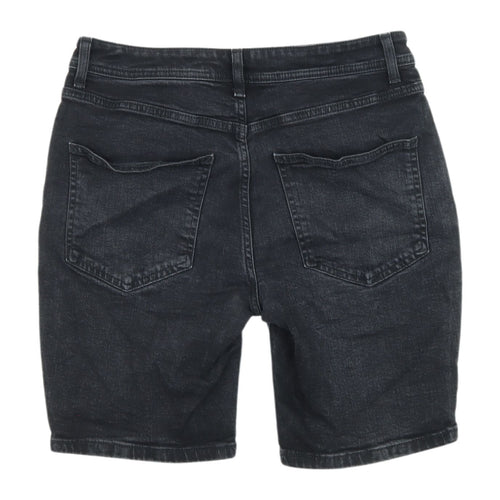 Denim Co Men's Black Slim Fit Chino Shorts, 30 in, Spring Style
