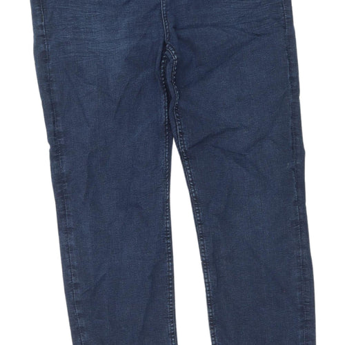 Marks and Spencer Women's Blue Straight Jeans, Size 14