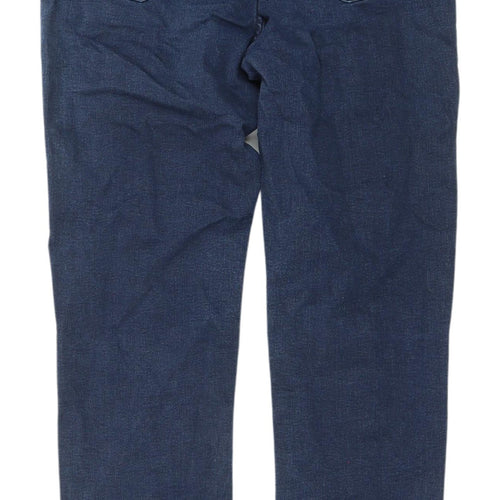 Marks and Spencer Women's Blue Straight Jeans, Size 14