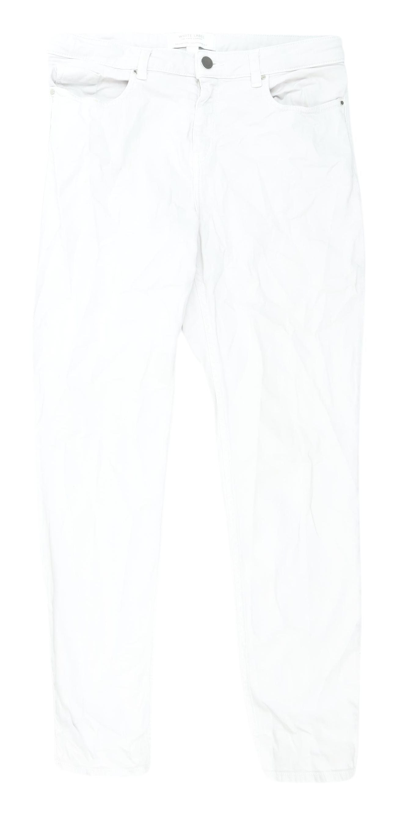 The White Company Women's Boyfriend Jeans White Size 12
