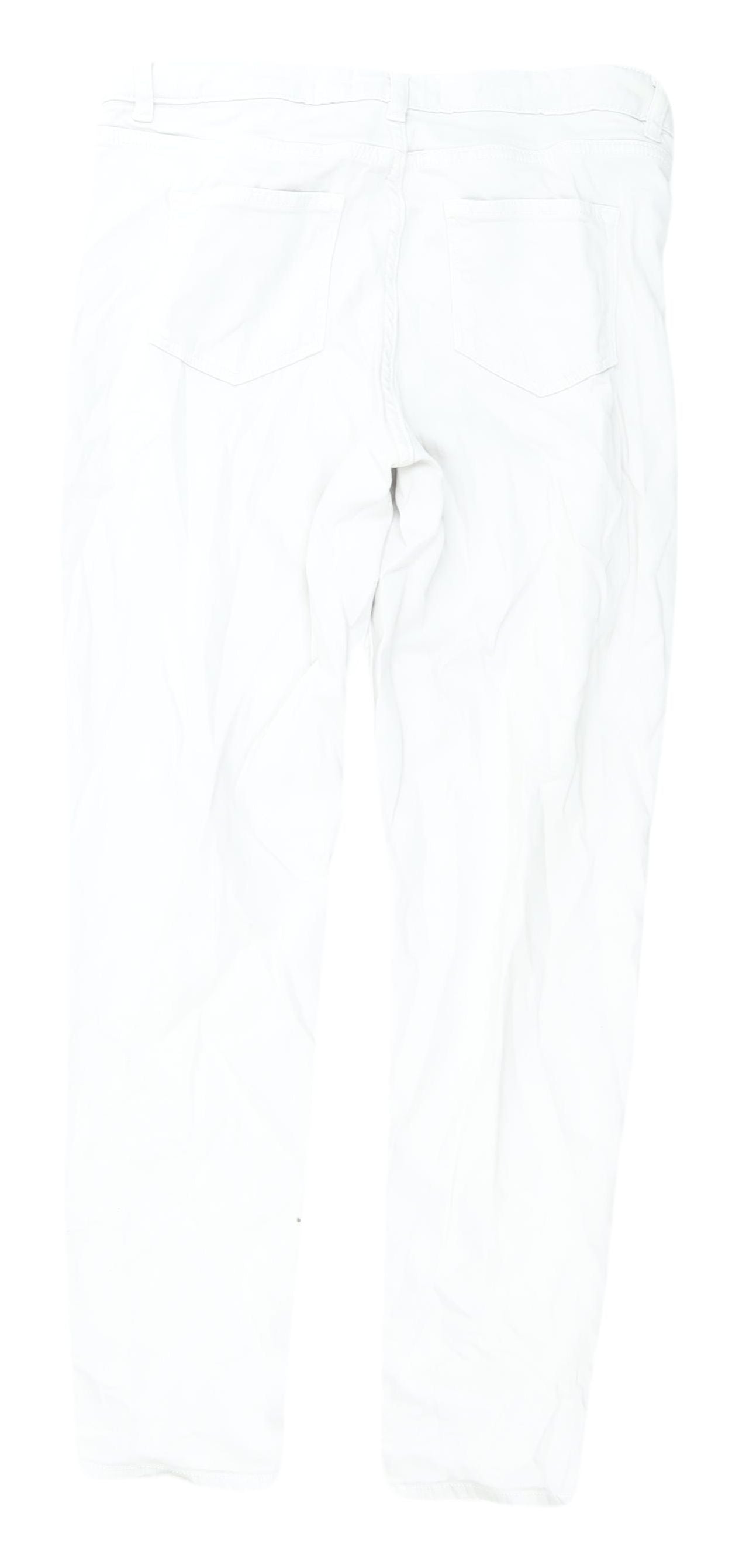 The White Company Women's Boyfriend Jeans White Size 12