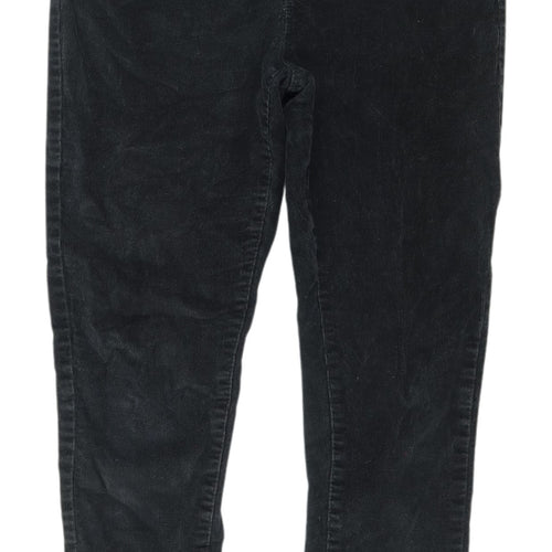 Denim Co. Women's Black Corduroy Jegging Trousers - Size 12