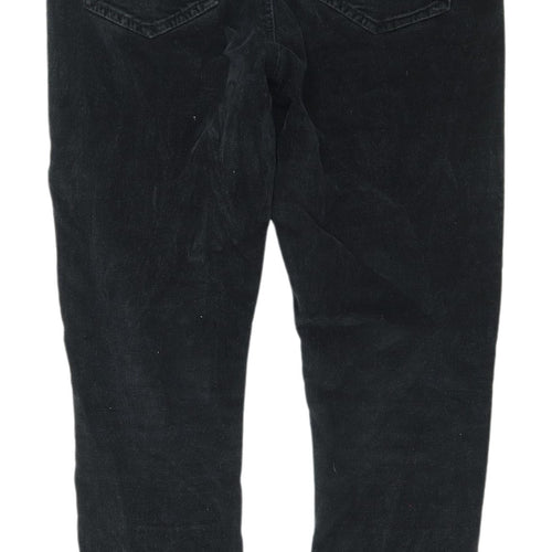 Denim Co. Women's Black Corduroy Jegging Trousers - Size 12