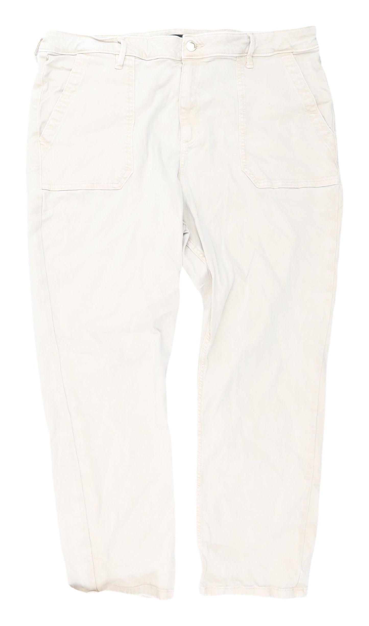 F&F Women's Beige Tapered Jeans - Size 20