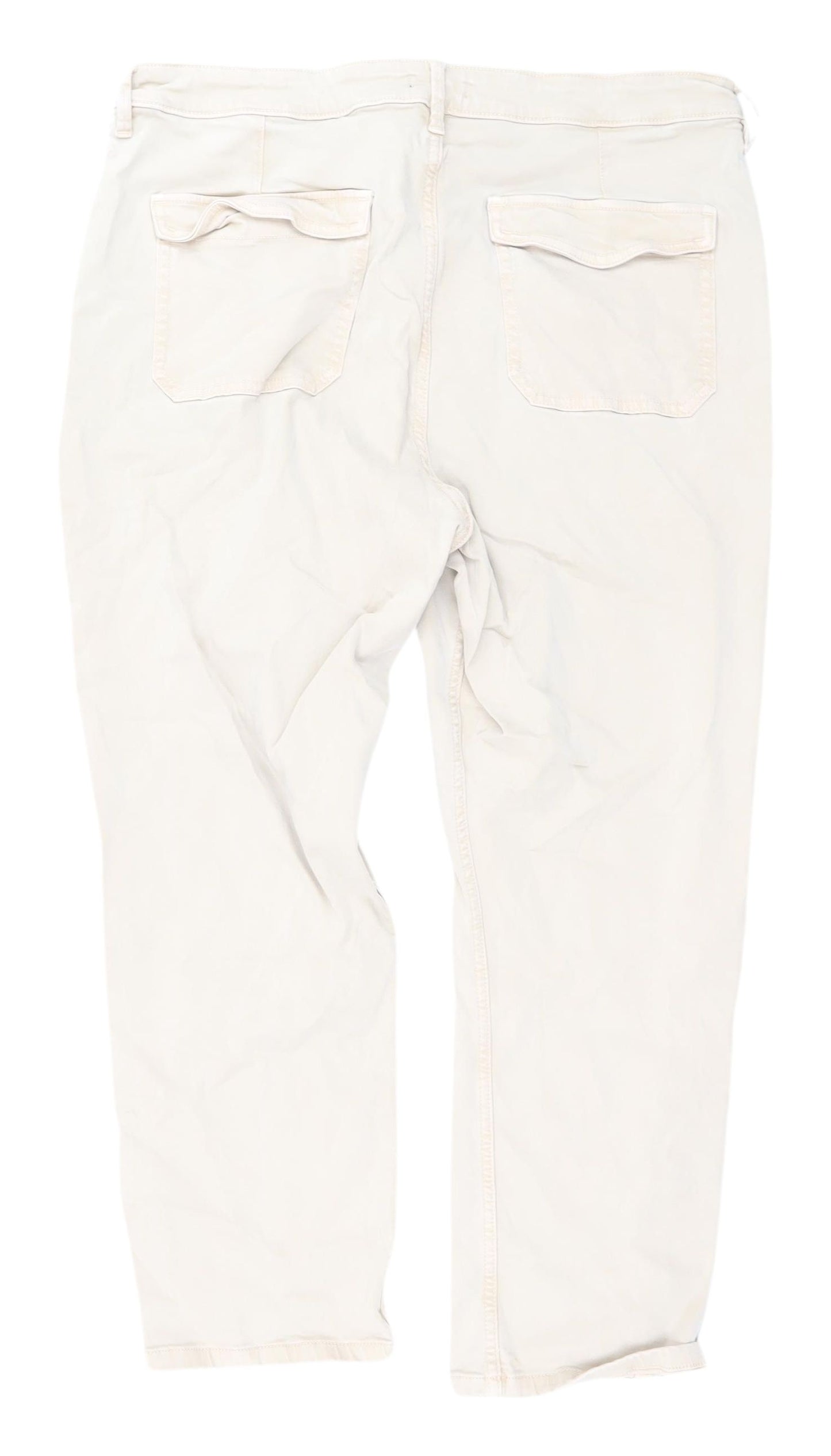 F&F Women's Beige Tapered Jeans - Size 20