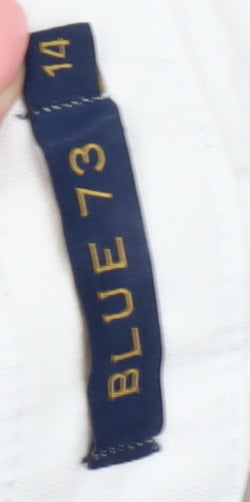 Blue 73 Women's White Straight Jeans Size 14