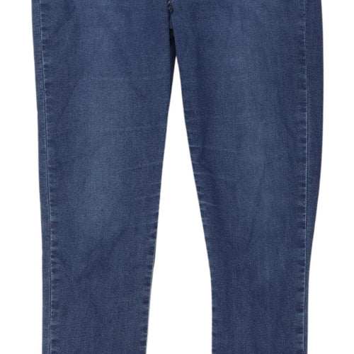 Boohoo Women's Blue Skinny Jeans Size 12