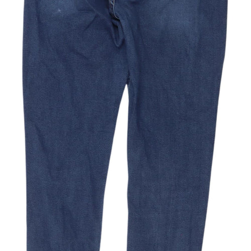 Boohoo Women's Blue Skinny Jeans Size 12