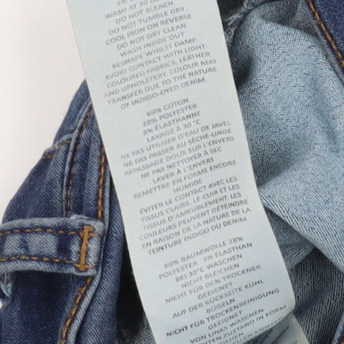 Boohoo Women's Blue Skinny Jeans Size 12