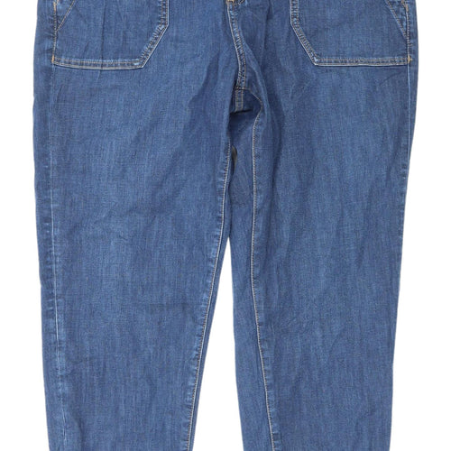 Marks and Spencer Women's Blue Cropped Jeans, Size 14 Short