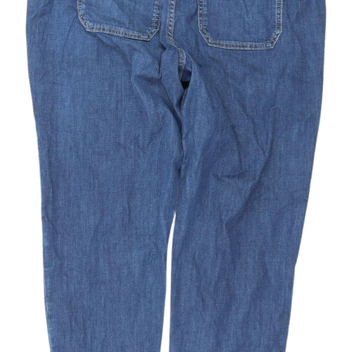 Marks and Spencer Women's Blue Cropped Jeans, Size 14 Short