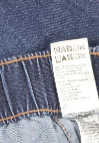 Marks and Spencer Women's Blue Cropped Jeans, Size 14 Short