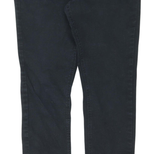 Next Women's Black Skinny Jeans - Size 12 Tall, Mid Rise