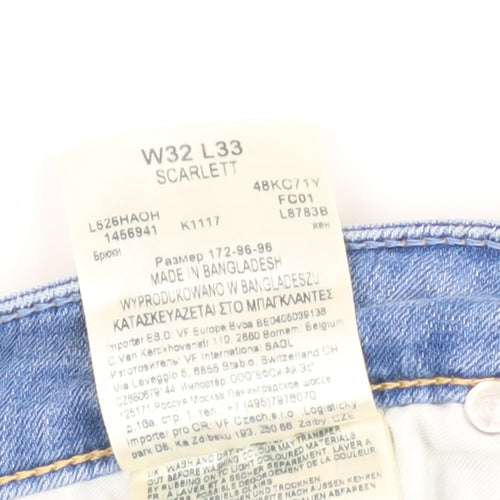 Lee Women's Blue Skinny Jeans Size 32