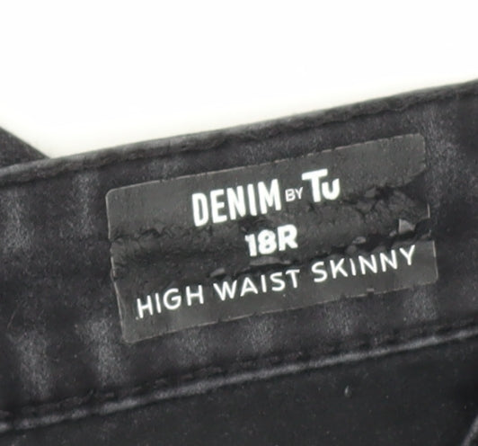 Tu Women's Black High Waist Skinny Jeans Size 18