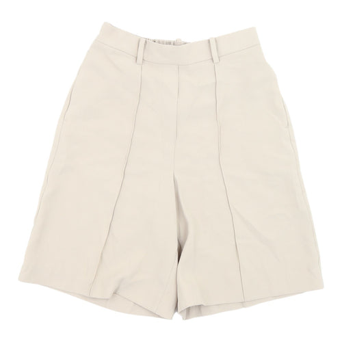 Marks and Spencer Women's Beige Chino Shorts Size 2