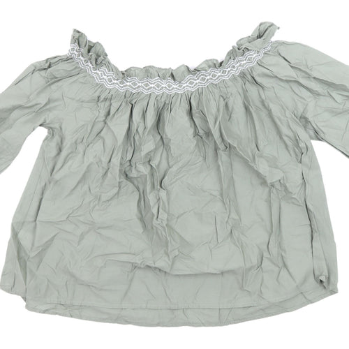 Marks and Spencer Khaki Women’s Off Shoulder Top