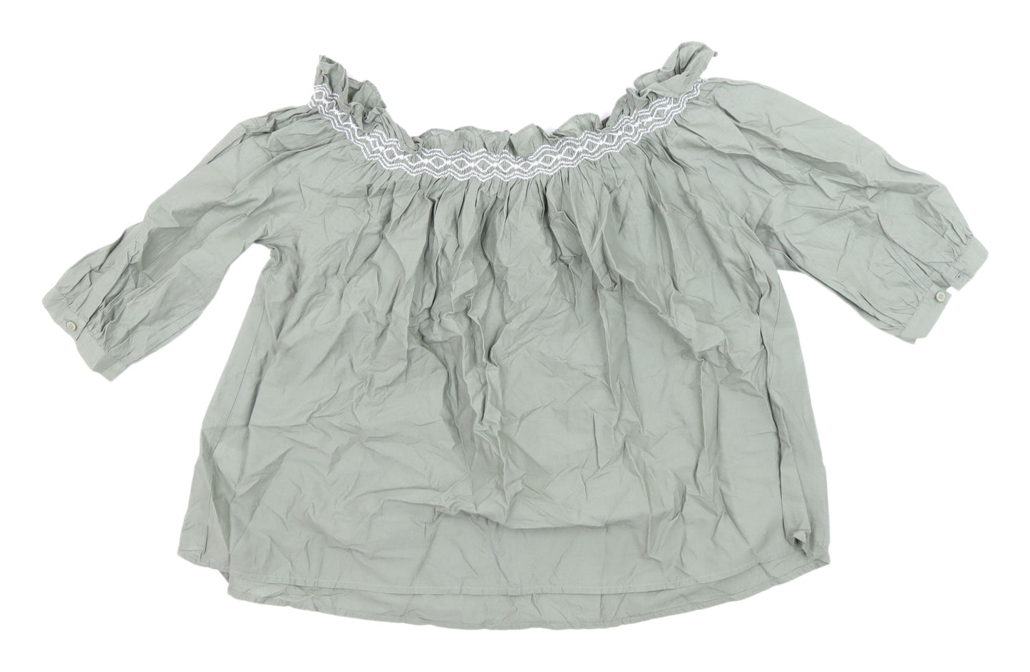 Marks and Spencer Khaki Women’s Off Shoulder Top
