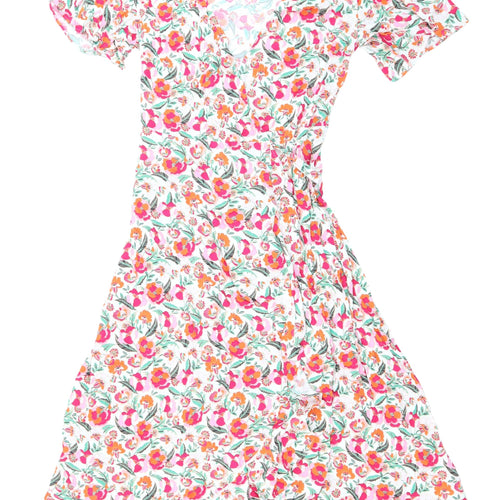 Marks and Spencer Women's Multicoloured Floral Wrap Dress