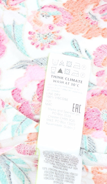 Marks and Spencer Women's Multicoloured Floral Wrap Dress