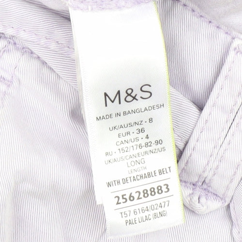 Marks and Spencer Women's Purple Cargo Trousers