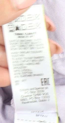 Marks and Spencer Women's Purple Cargo Trousers