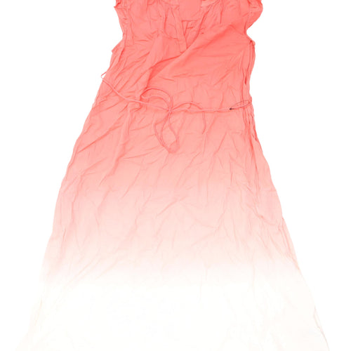 Marks and Spencer Red A-Line Sleeveless Summer Dress