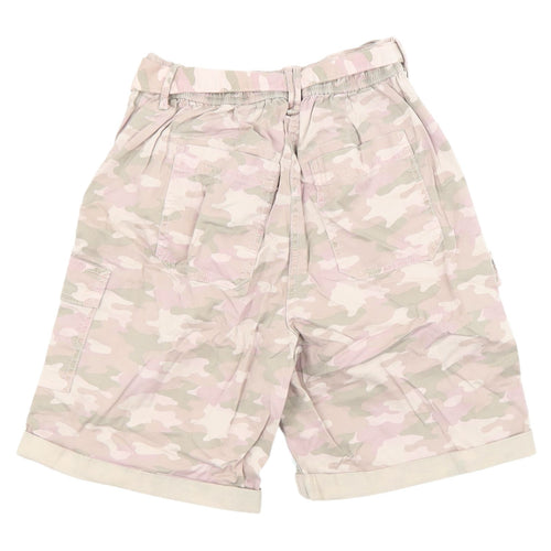 Marks & Spencer Women's Pink Camouflage Cargo Shorts Size 6