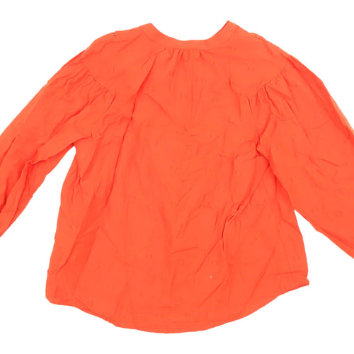 Marks and Spencer Women's Orange Blouse, Size 8