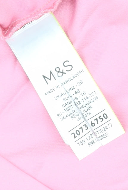 Marks & Spencer Women's Pink Trousers Size 20