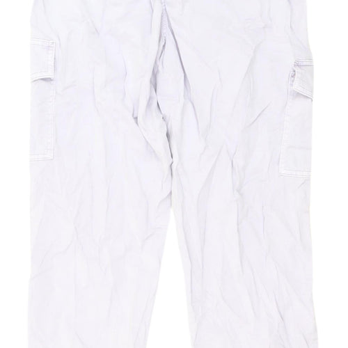 Marks & Spencer Women's Purple Cargo Trousers - Size S