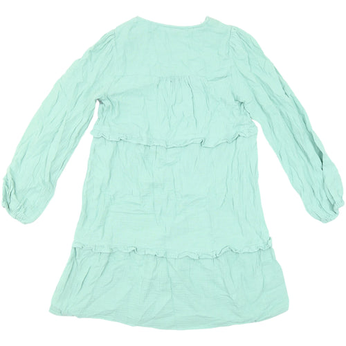 Marks and Spencer Green Shift Dress - Size 8