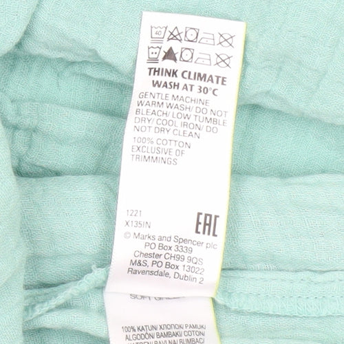 Marks and Spencer Green Shift Dress - Size 8