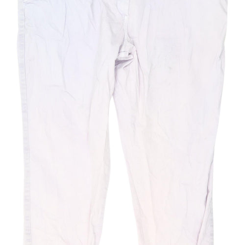 Marks and Spencer Women's Beige Chino Trousers Size 18