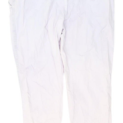 Marks and Spencer Women's Beige Chino Trousers Size 18