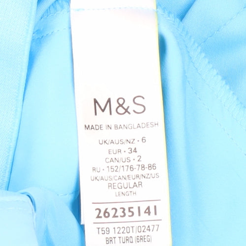 Marks and Spencer Women's Blue Dress Pants Size 6