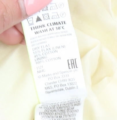 Marks and Spencer Women's Yellow Floral Slip Dress