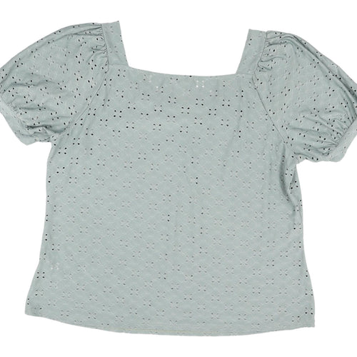 Roman Women's Green Puff Sleeve Blouse Size 18
