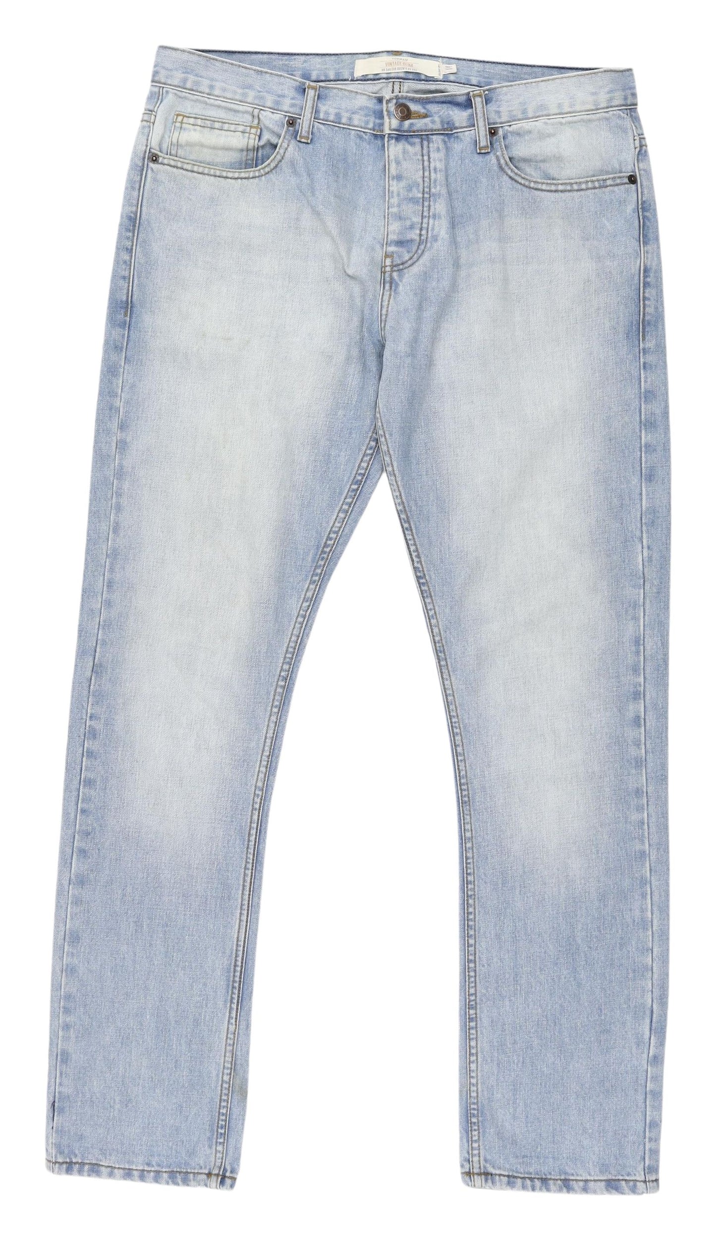 Topman Blue Vintage Slim Men's Jeans - Size 34